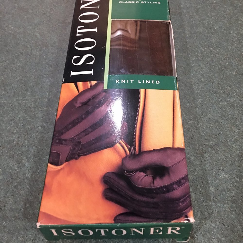 Men's Size Large Chocolate Brown ISOTONER Gloves